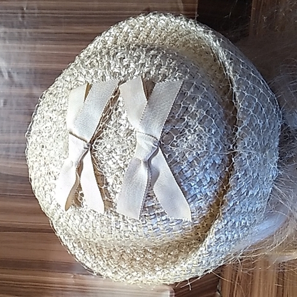 Vintage estate ladies straw hat - Picture 1 of 9